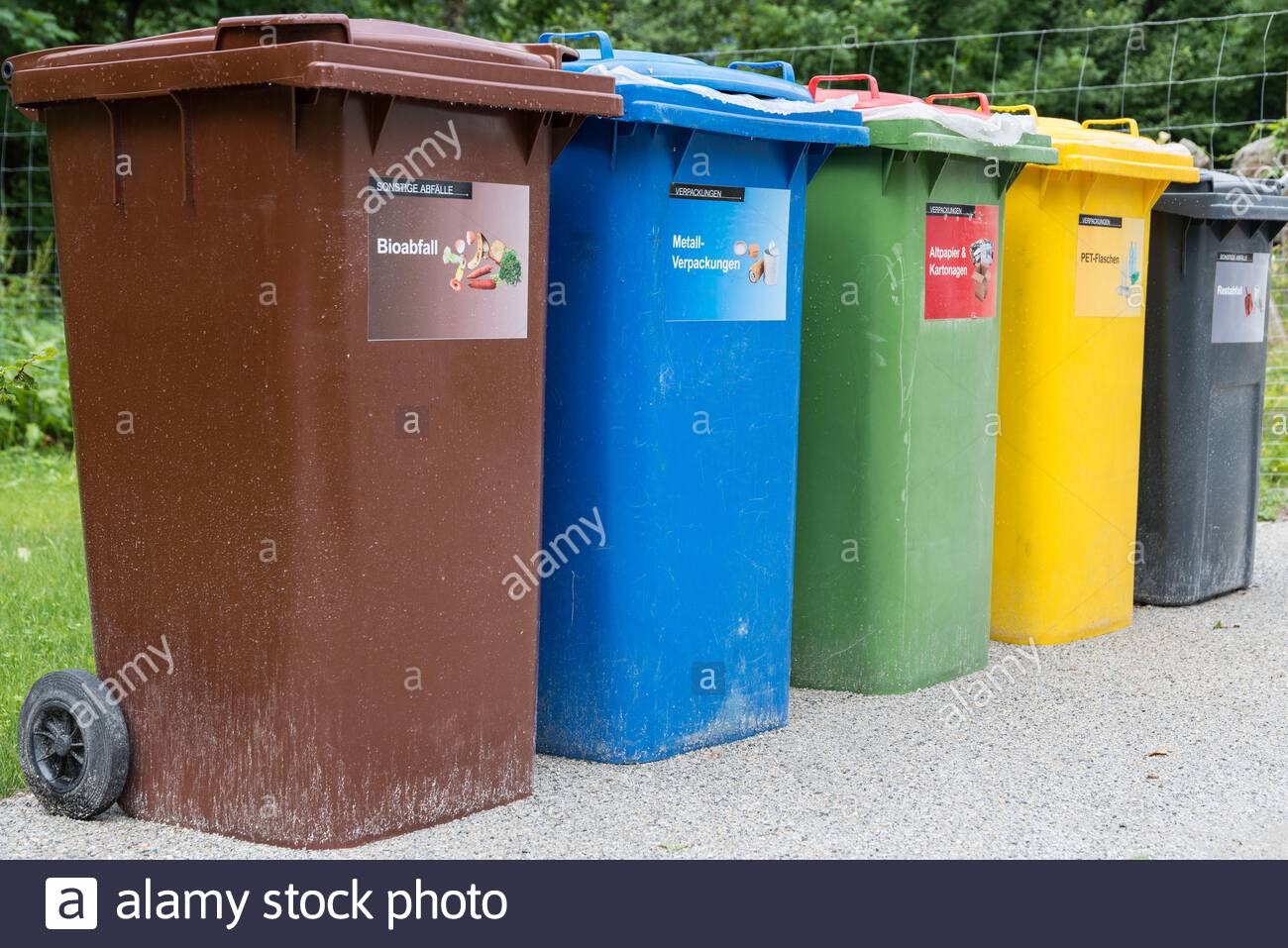 different dustbins