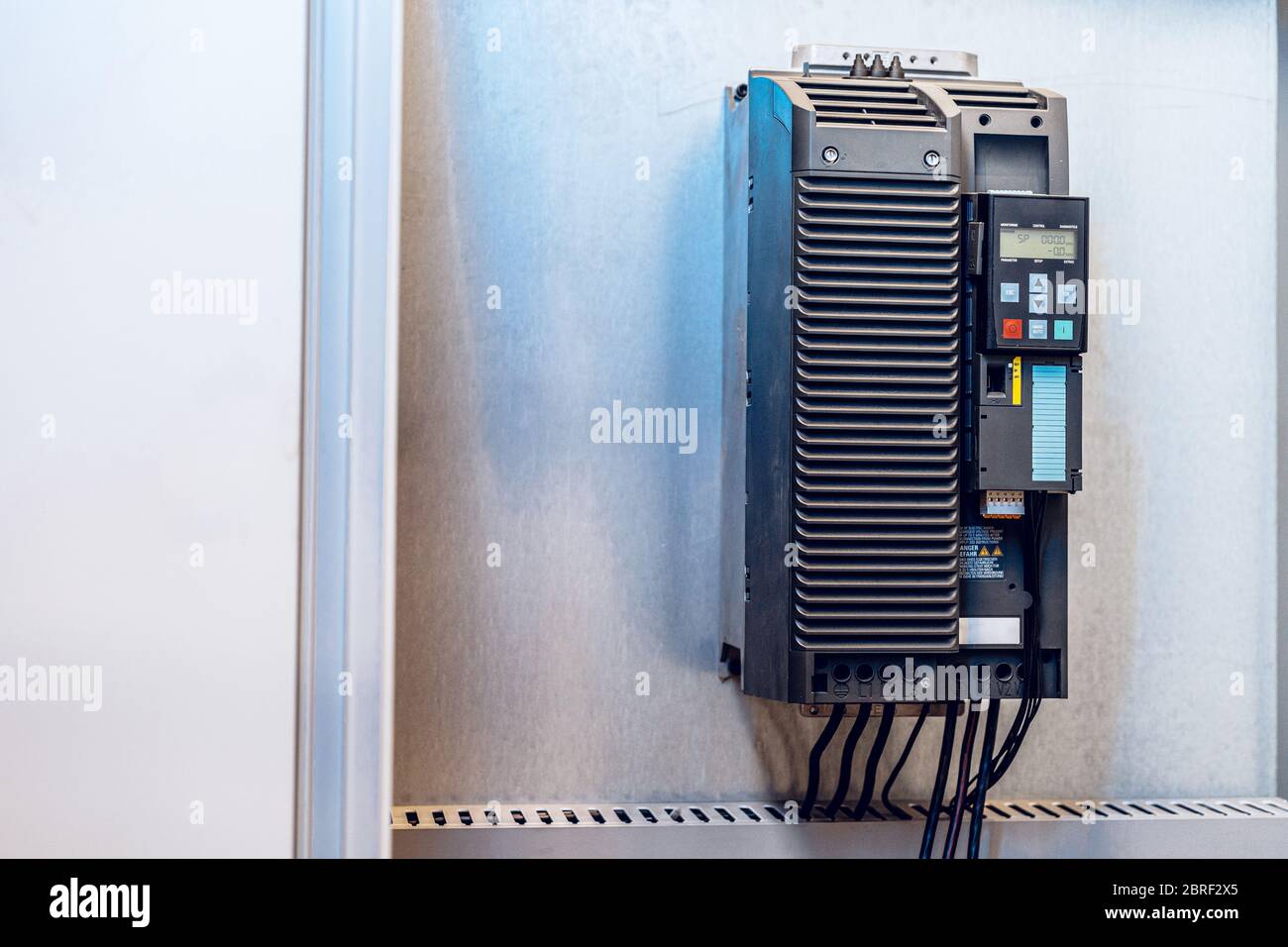 Close up of control panel in industrial production factory Stock Photo ...