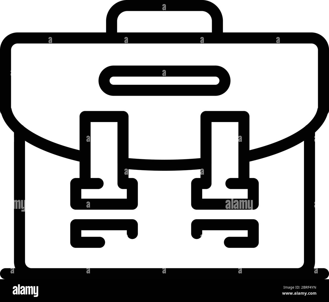 Investigator bag icon, outline style Stock Vector