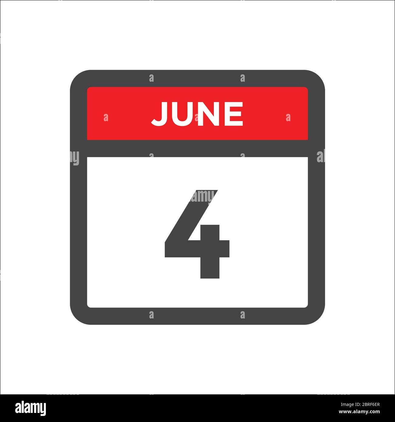June 4 calendar icon - day of month Stock Vector Image & Art - Alamy