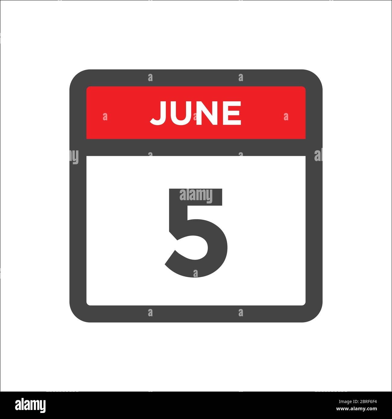 June 5 calendar icon - day of month Stock Vector Image & Art - Alamy