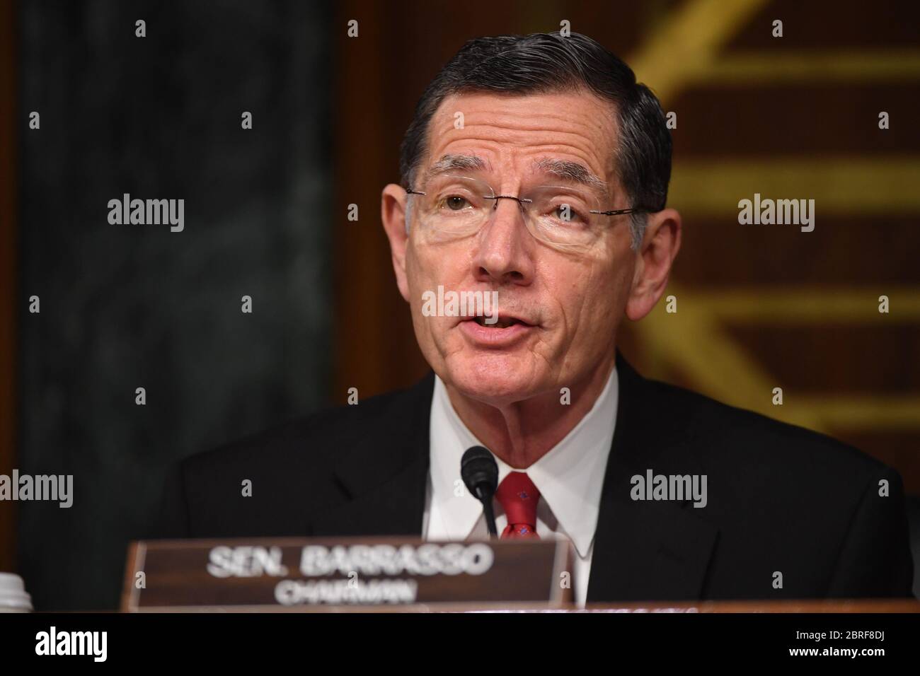 United States Senator John Barrasso (Republican of Wyoming) delivers opening remarks at a hearing titled 'Oversight of the Environmental Protection Agency' in the Dirksen Senate Office Building on May 20, 2020 in Washington, DC. Andrew Wheeler, Administrator, United States Environmental Protection Agency (EPA) will be asked about the rollback of regulations by the Environment Protection Agency since the pandemic started in March. Credit: Kevin Dietsch/Pool via CNP /MediaPunch Stock Photo