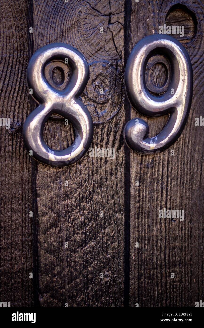 House number 89 Stock Photo