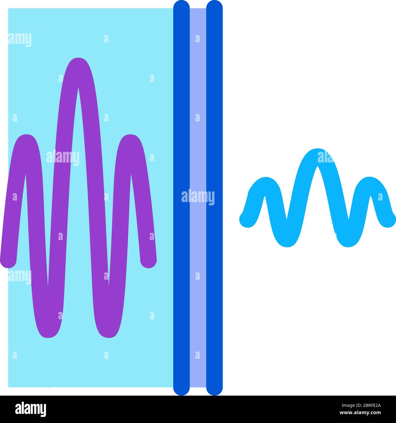 sound and silence icon vector outline illustration Stock Vector Image ...