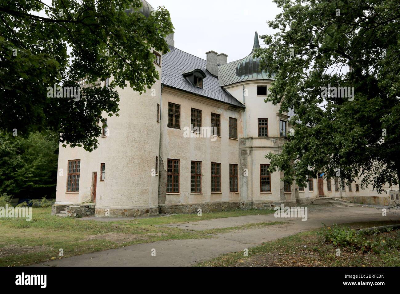 old The hunting palace of Count Shuvalov, Talne vilage, Ukraine Stock Photo