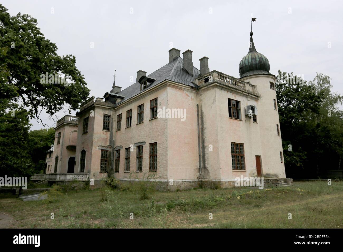 Old hunting palace of Count Shuvalov, Talne vilage, Ukraine Stock Photo