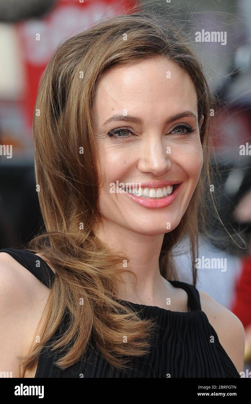 Angelina Jolie attends The World Premiere of World War Z, Empire Leicester Square, London. 2nd June 2013 © Paul Treadway Stock Photo