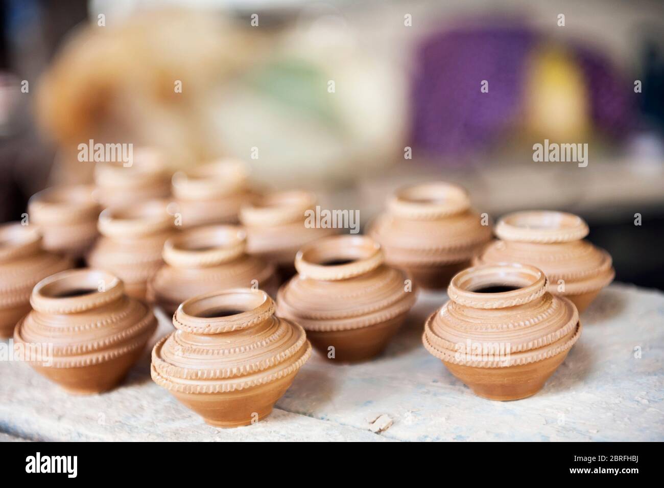 Clay Water Pot stock photo. Image of decorative, asia - 153337808