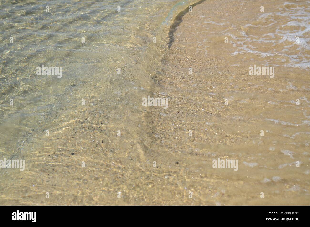 Patterns of movement of water in the pool. Stock Photo