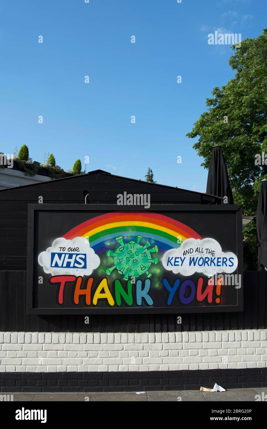 Thank you nhs sign signs hi-res stock photography and images - Alamy