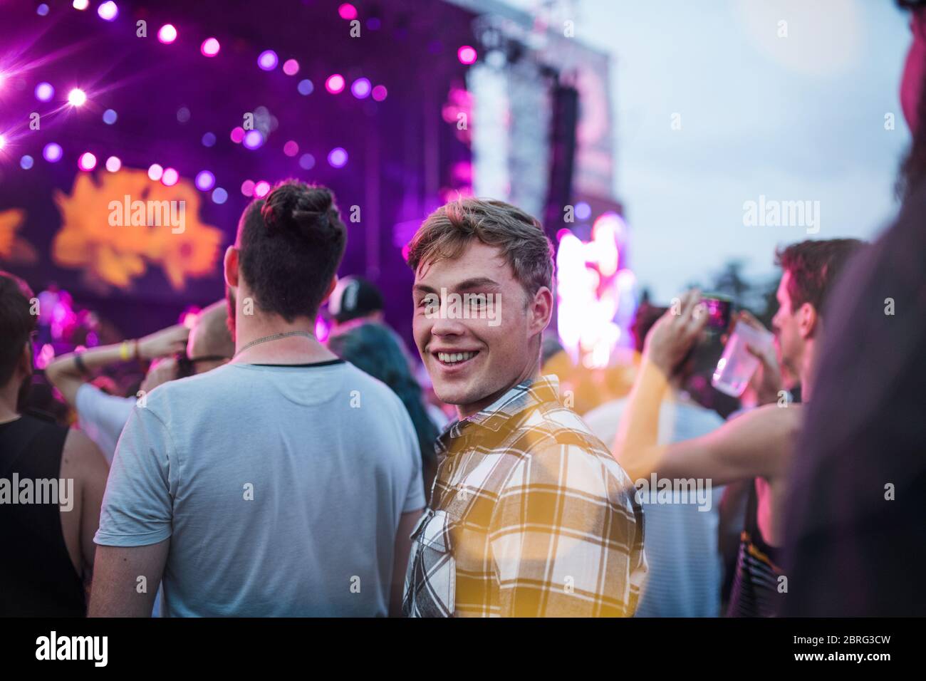 Back view group males hi-res stock photography and images - Alamy