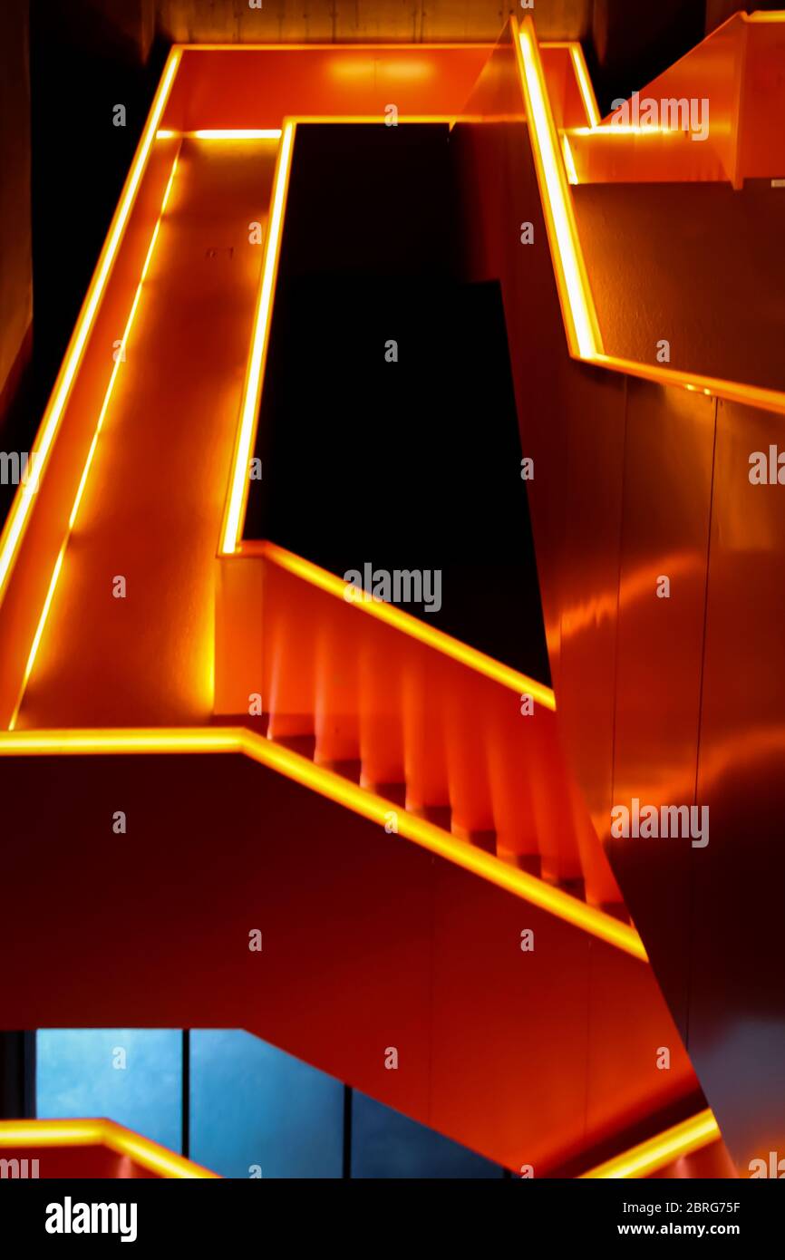 Stairs in the Ruhr Museum, Essen, Germany Stock Photo