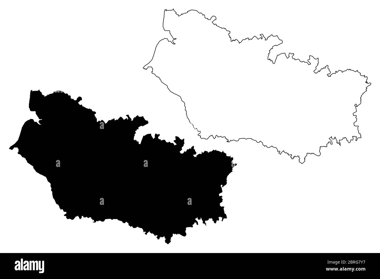 Somme Department (France, French Republic, HautsdeFrance region) map
