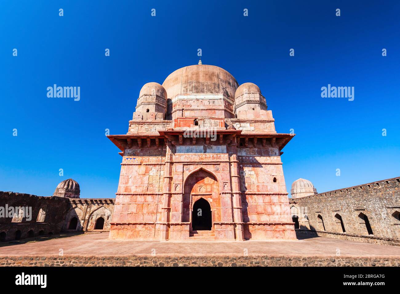 Darya Khan Tomb and mosque in Mandu ancient city in Madhya Pradesh state of India Stock Photo