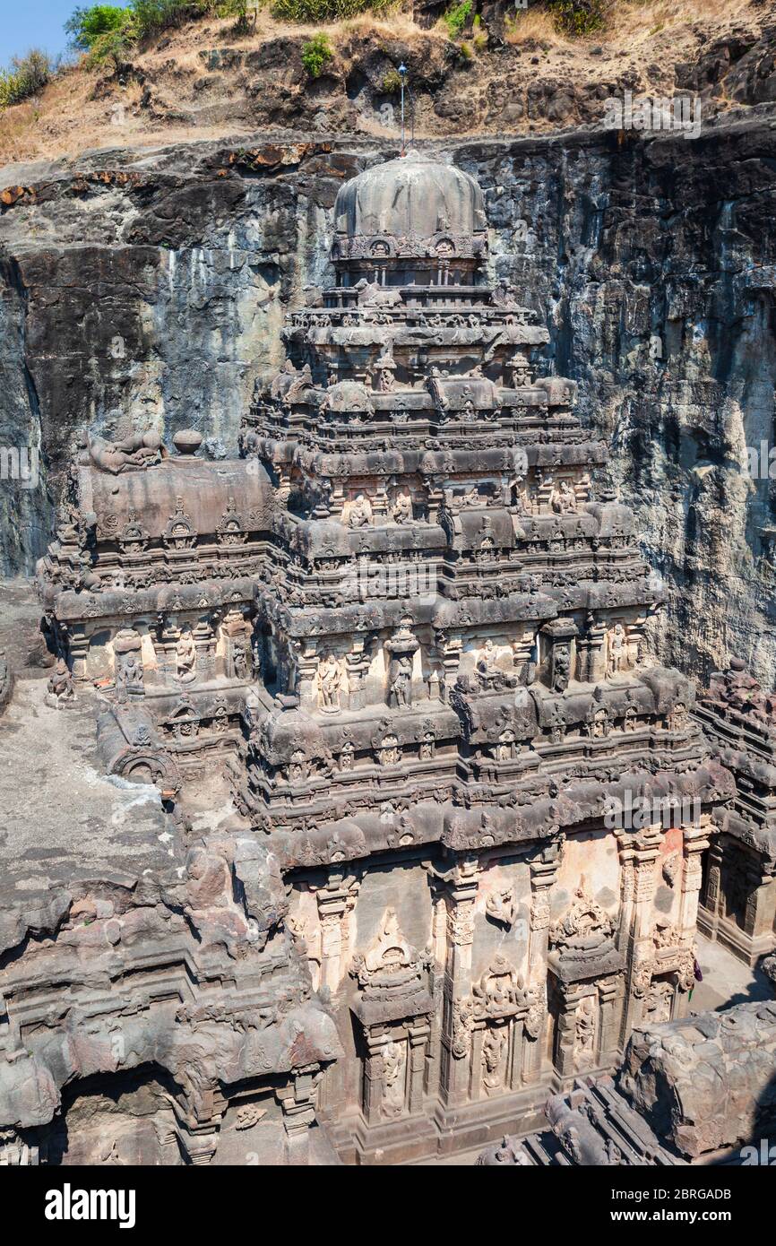 The Kailasa or Kailash Temple is the largest rock cut Hindu temple at ...