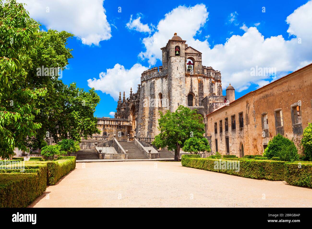 The Convent of the Order of Christ in Tomar town, Portugal Stock Photo ...