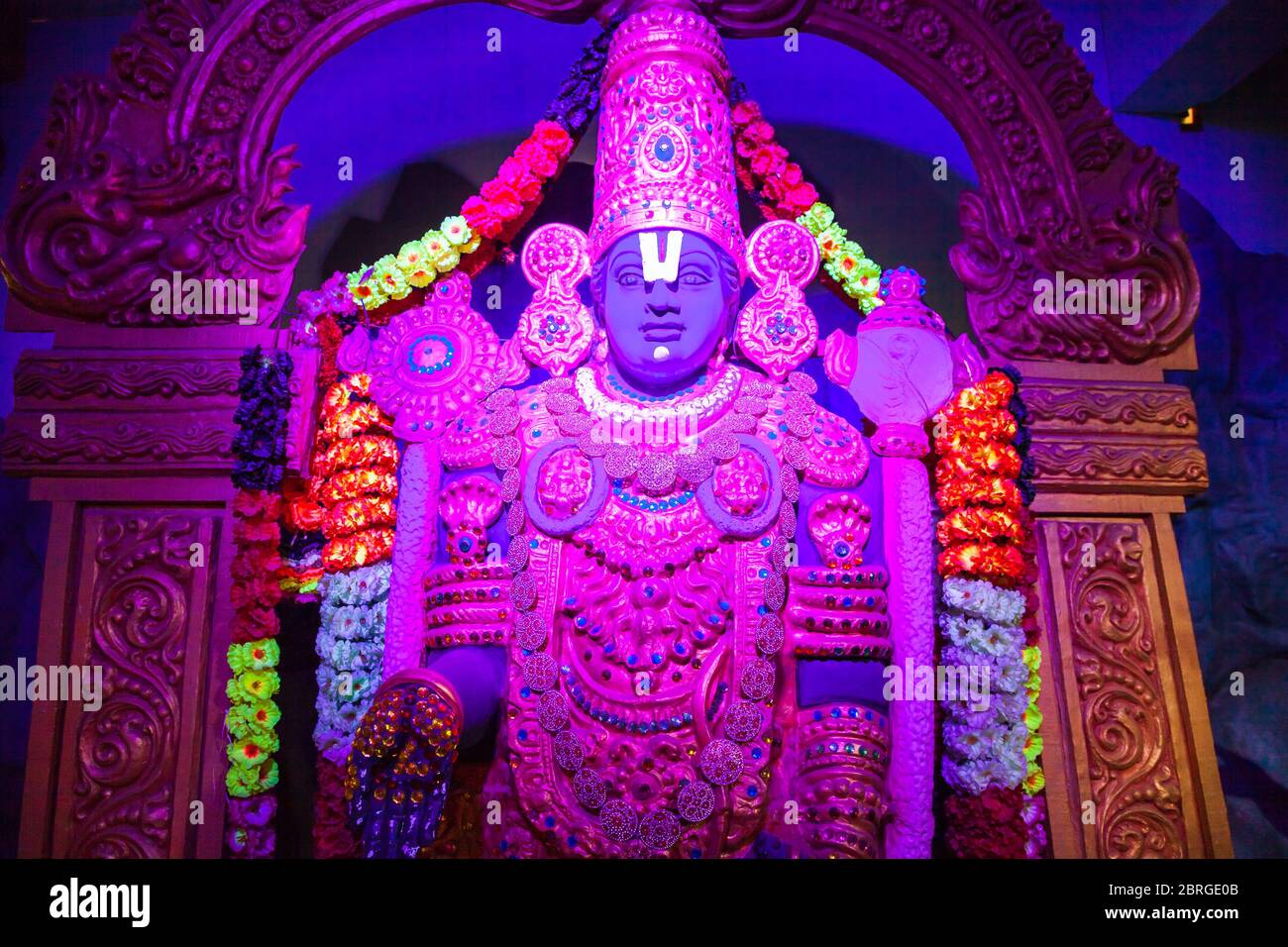 Mari Tirupathi Sri Srinivasa Mahalakshmi Temple interior, a hindu temple located in Bangalore