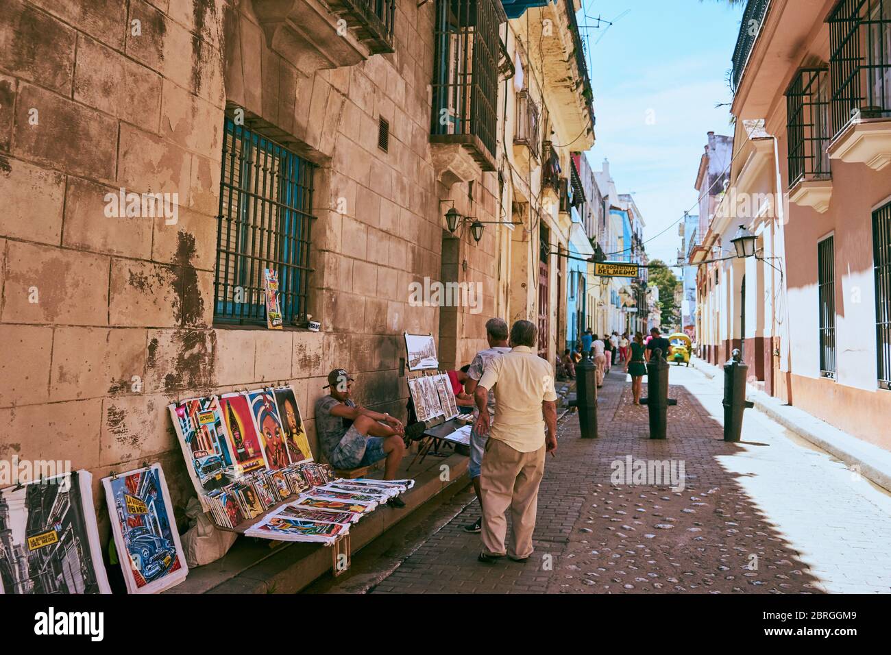 The artist of Cuba Stock Photo
