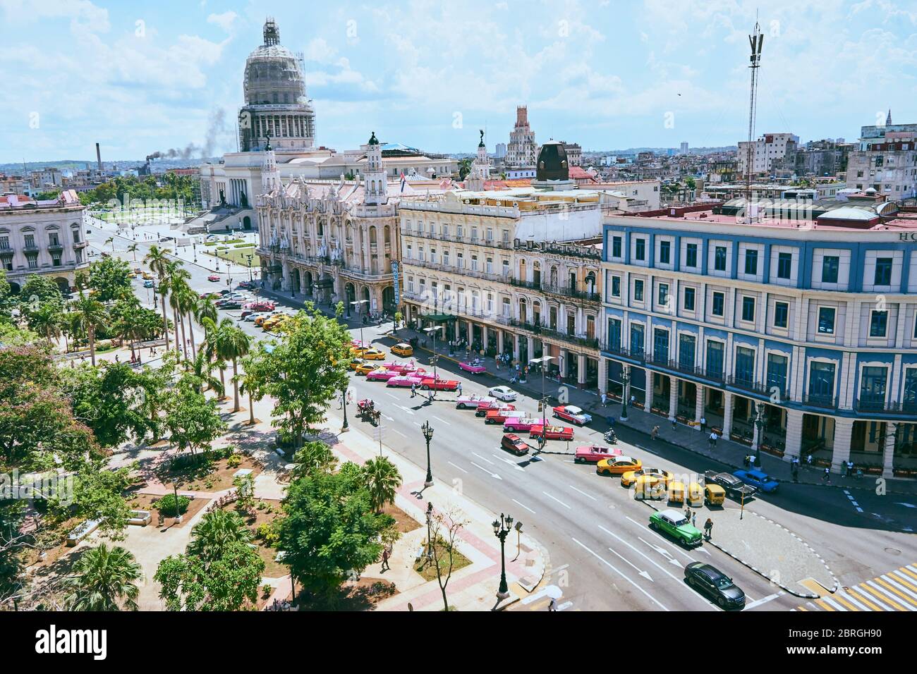 Sunny day of Havana Stock Photo