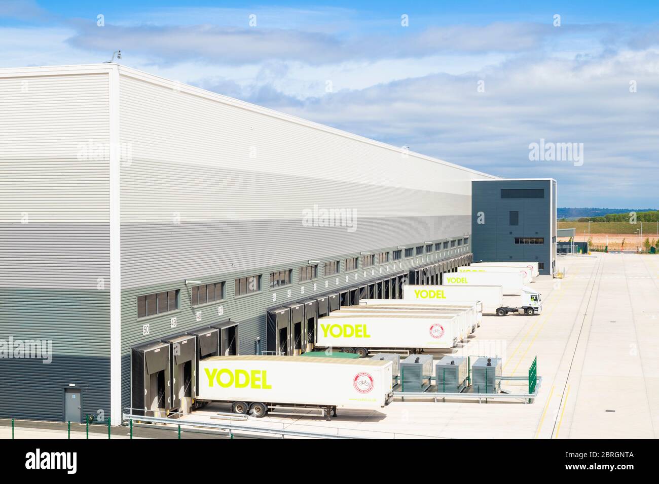 The Yodel warehouse distribution centre SEGRO Logistics Park, East Midlands Gateway,Junction 24 M1,East Midlands England UK GB Europe Stock Photo