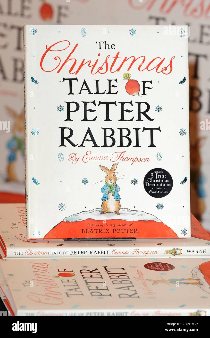 Emma Thompson signs copies of her new book The Christmas Tale Of