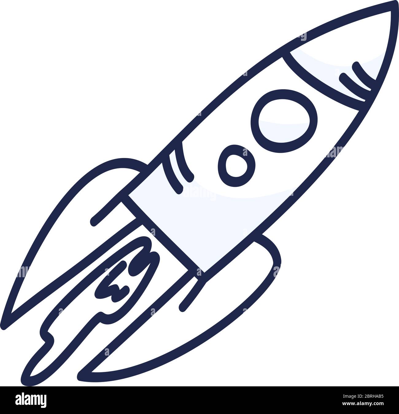 Cartoon rocket hand drawn outline illustration. Cute space shuttle clipart  Doodle spaceship. Spacecraft print Stock Vector Image & Art - Alamy