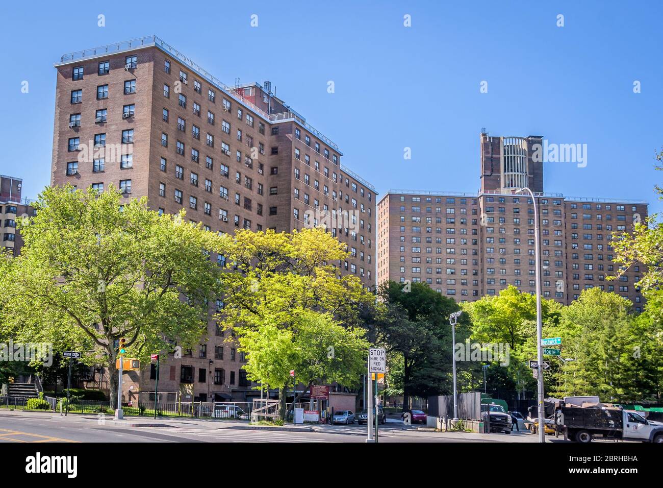 Bushwick Houses, a NYCHA operated housing project in Brooklyn. The