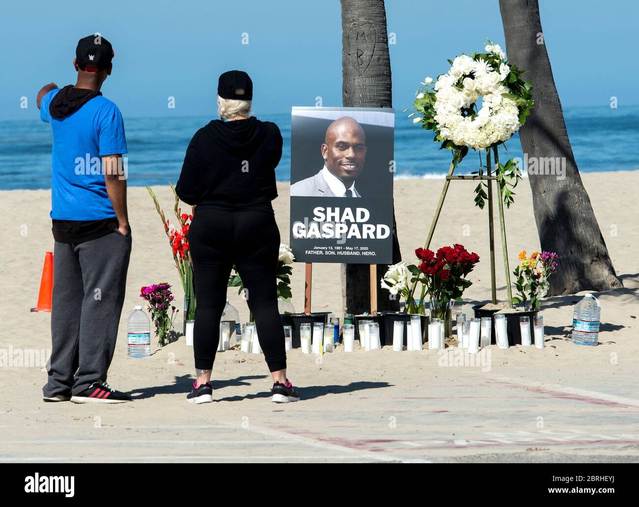Venice, California, USA. 21st May, 2020. A makeshift memorial has been