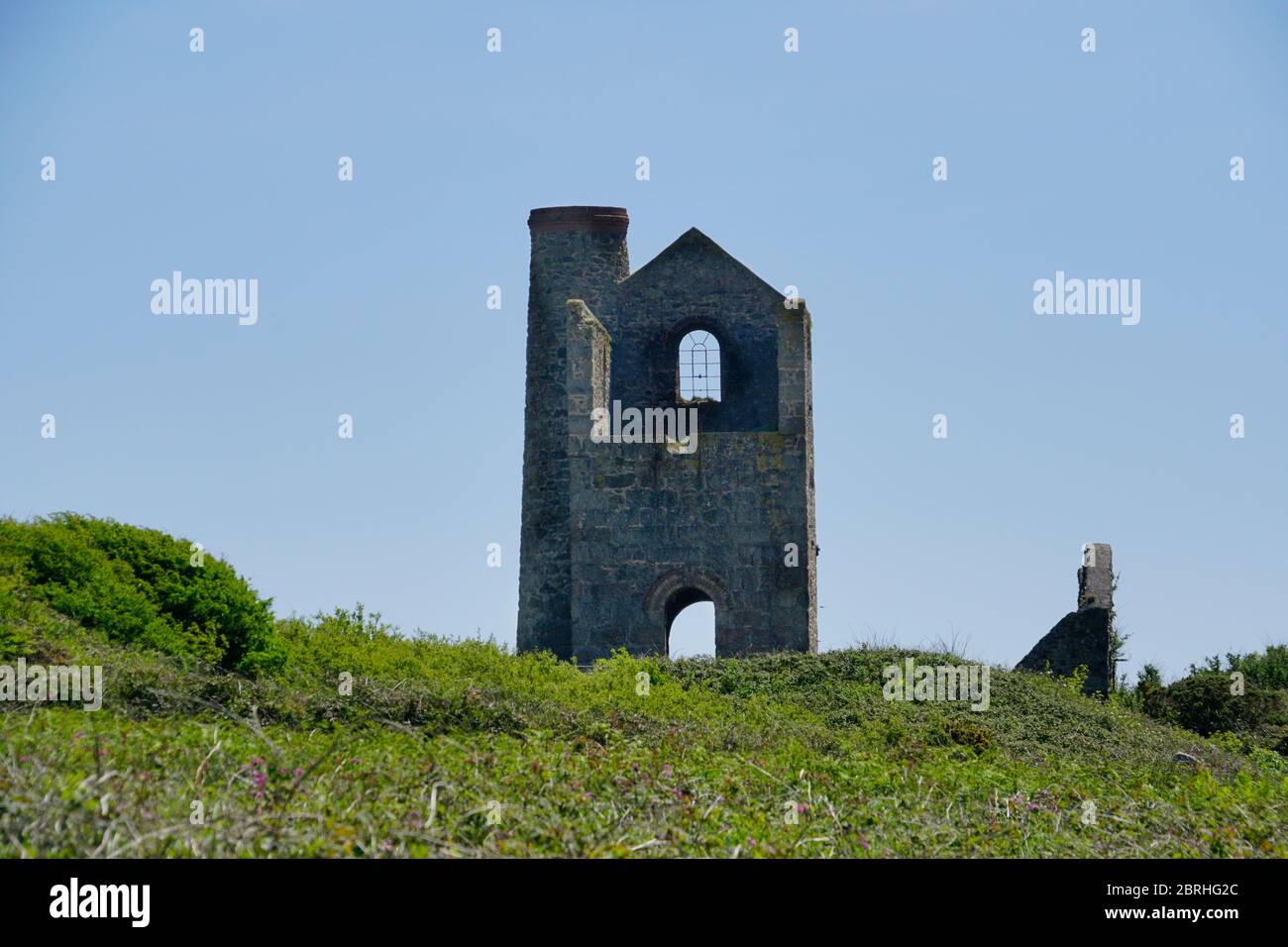 Old Tin Mine,Penderleath, St.. Ives, Cornwall, B3311, England Stock Photo