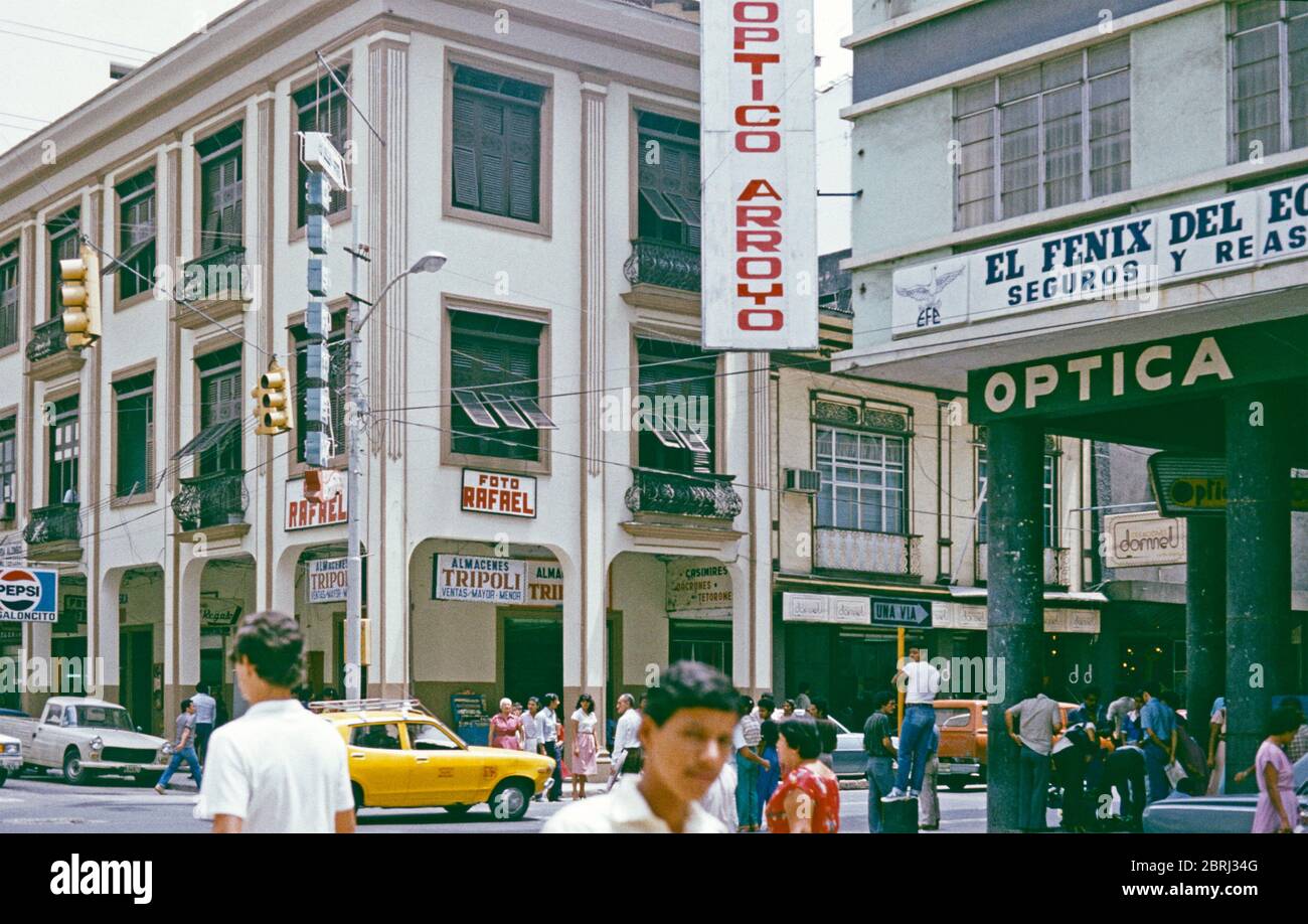 city centre, April 26, 1982, Guayaquil, Ecuador, South America Stock