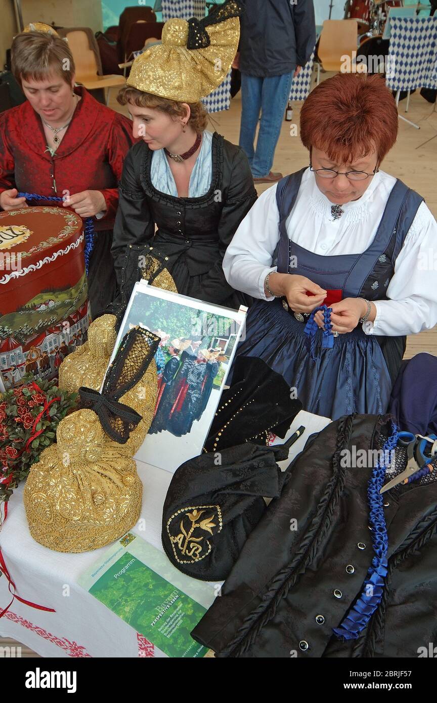 Bavarian art and craft making, Germany Stock Photo