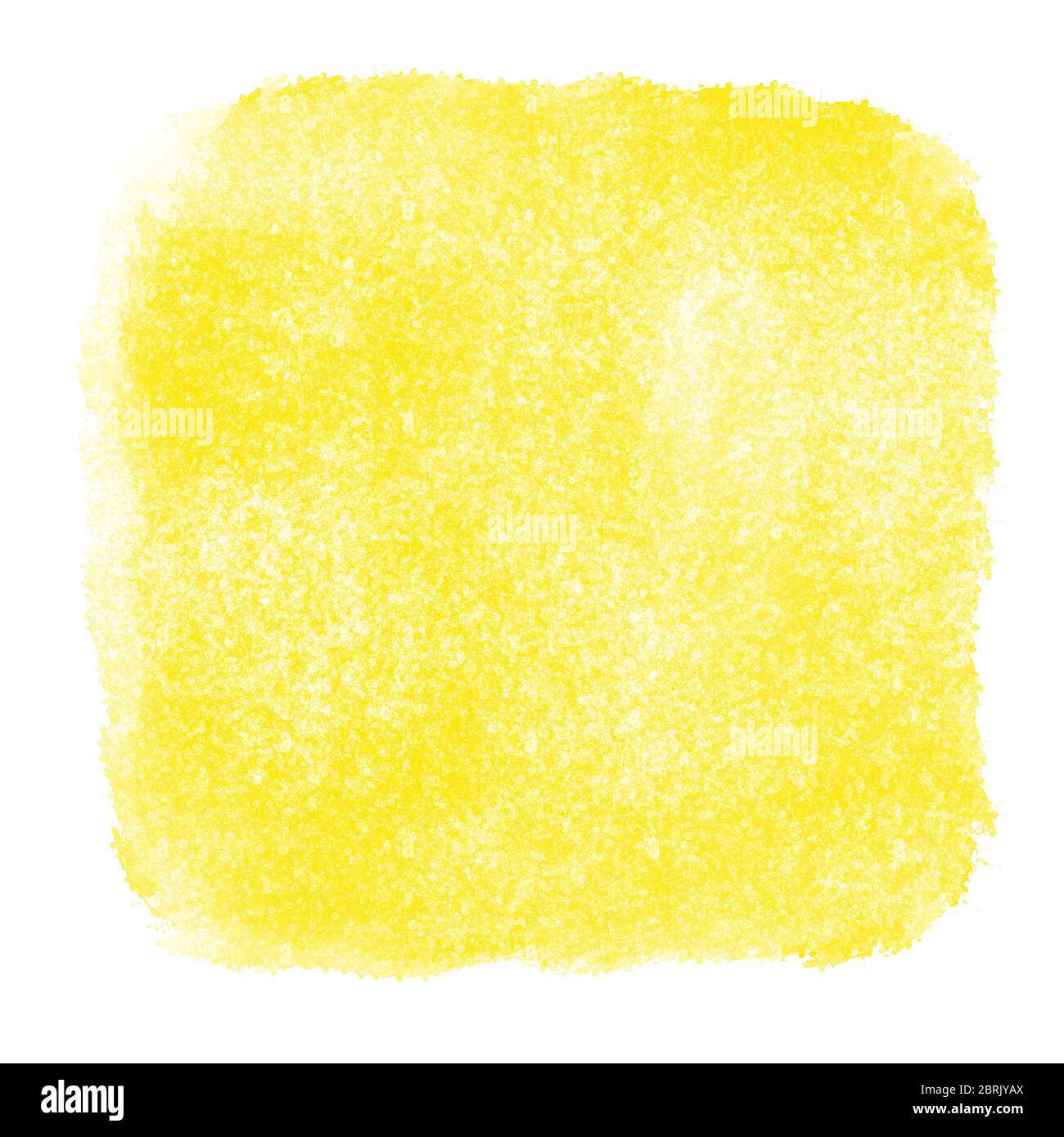 Yellow watercolor textured backdrop wallpaper background. Hand drawing square watercolor paint on paper. Rugged grunge texture aquarelle hue Stock Photo