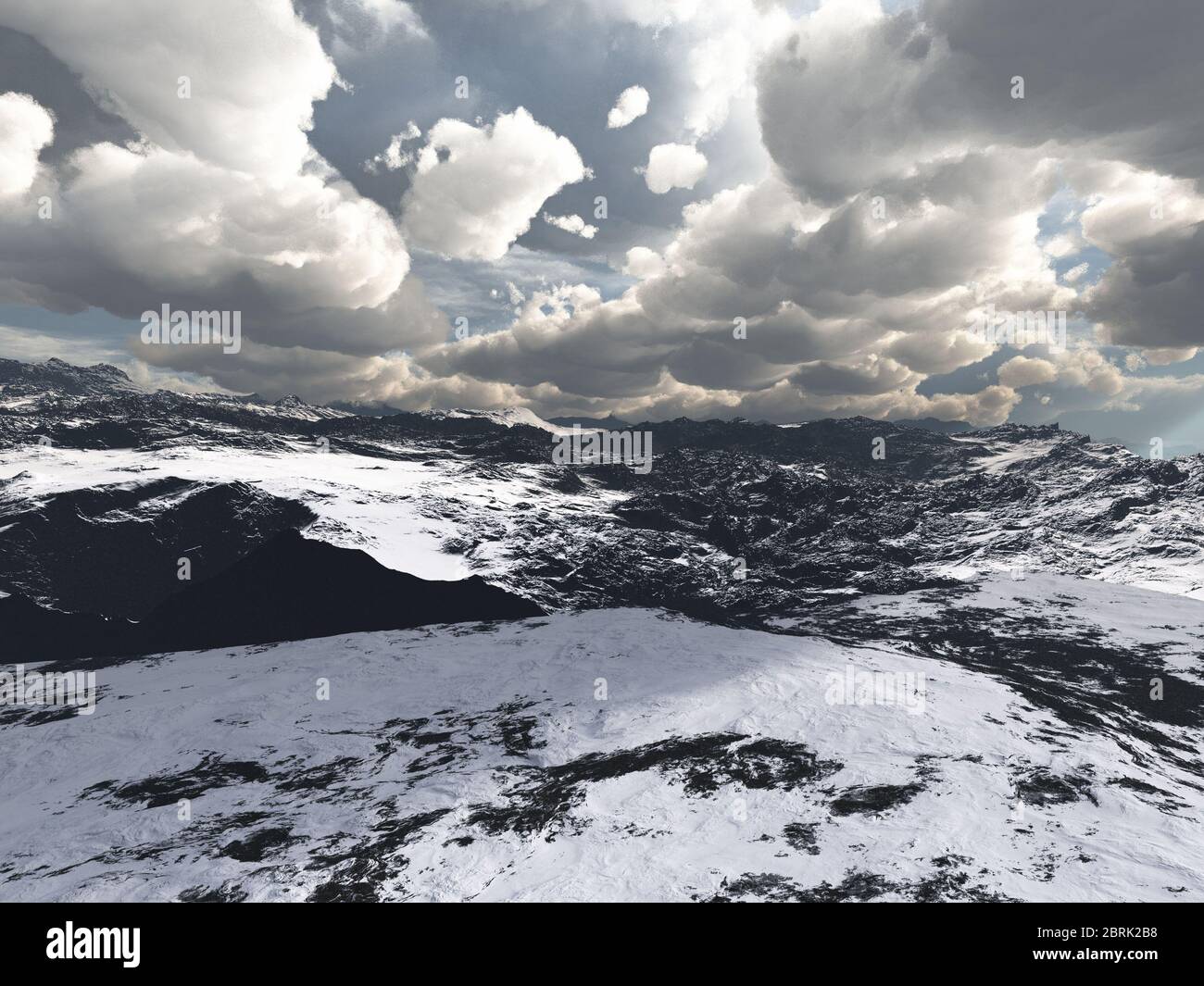 Alpine landscape in the Alps Stock Photo