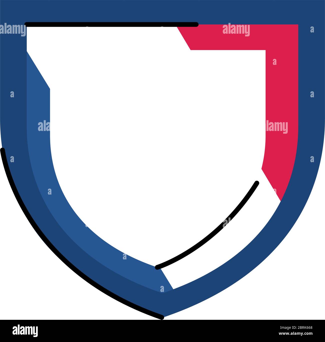 france shield line and fill style icon design, Bastille day and french ...