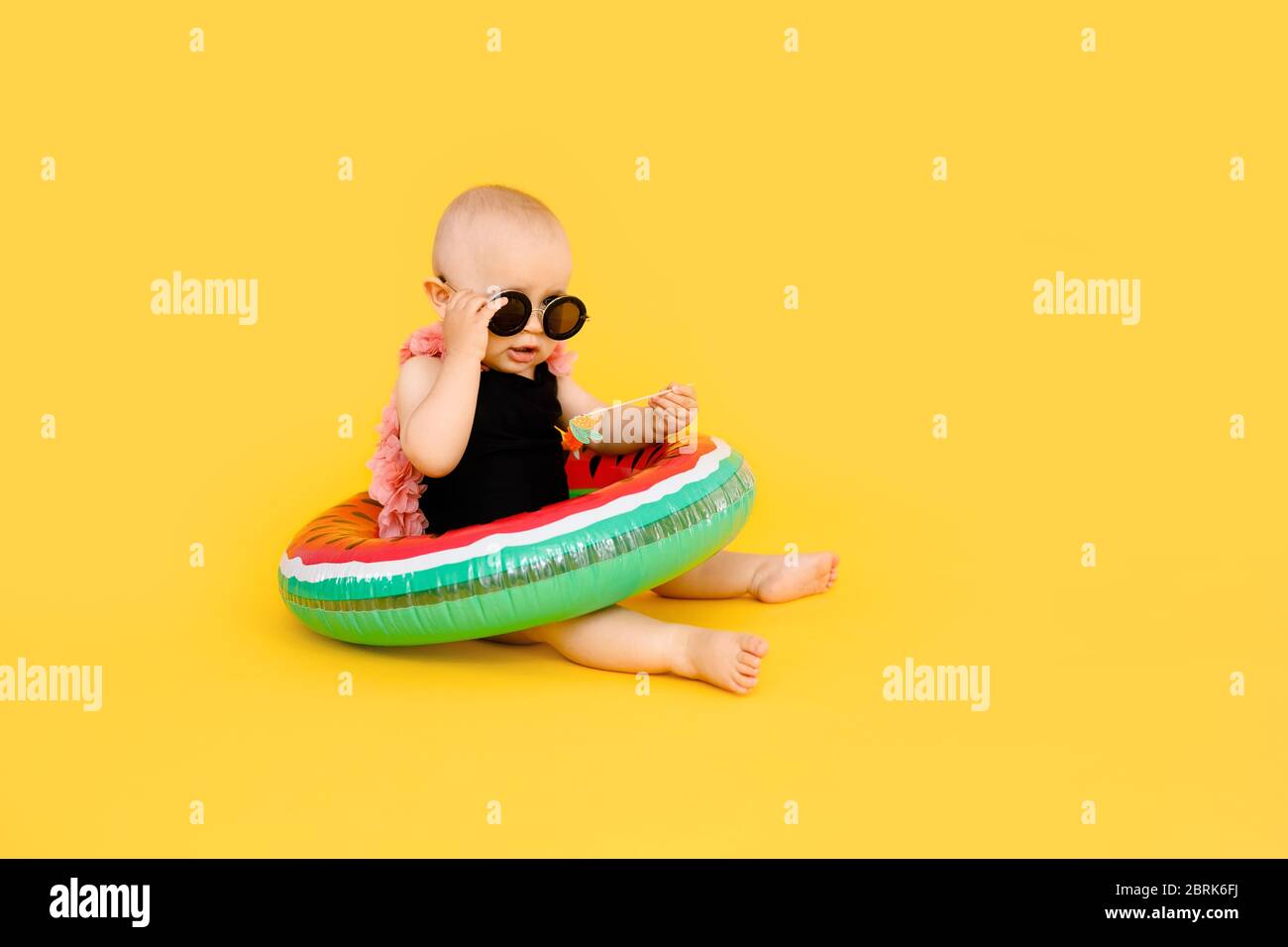 baby girl swimsuit with floats