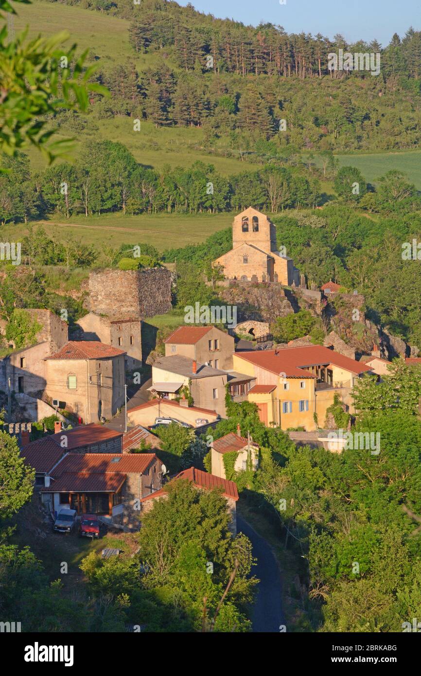 The village of Saint Herent, Puy-de-Dome, Auvergne, Massif-Central, France Stock Photo