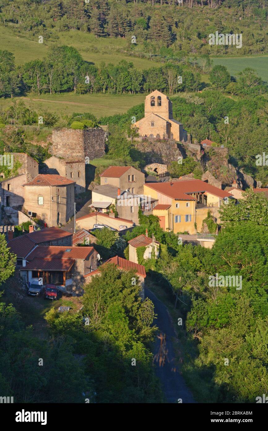 The village of Saint Herent, Puy-de-Dome, Auvergne, Massif-Central, France Stock Photo