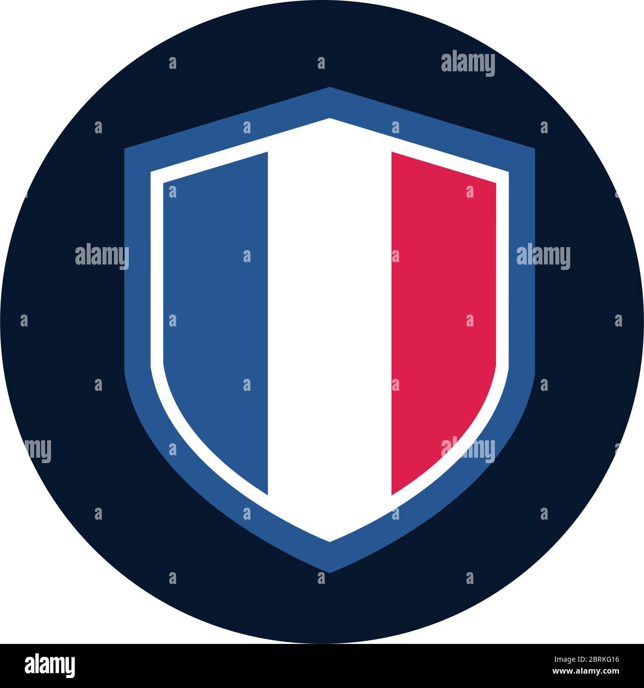 france shield block and flat style icon design, Bastille day and french ...