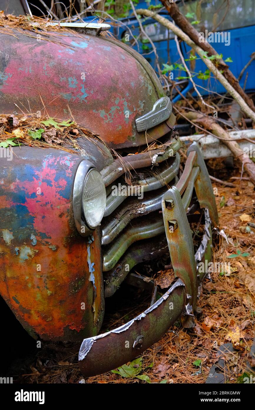 Grill of Old Chevy Truck Stock Photo - Alamy