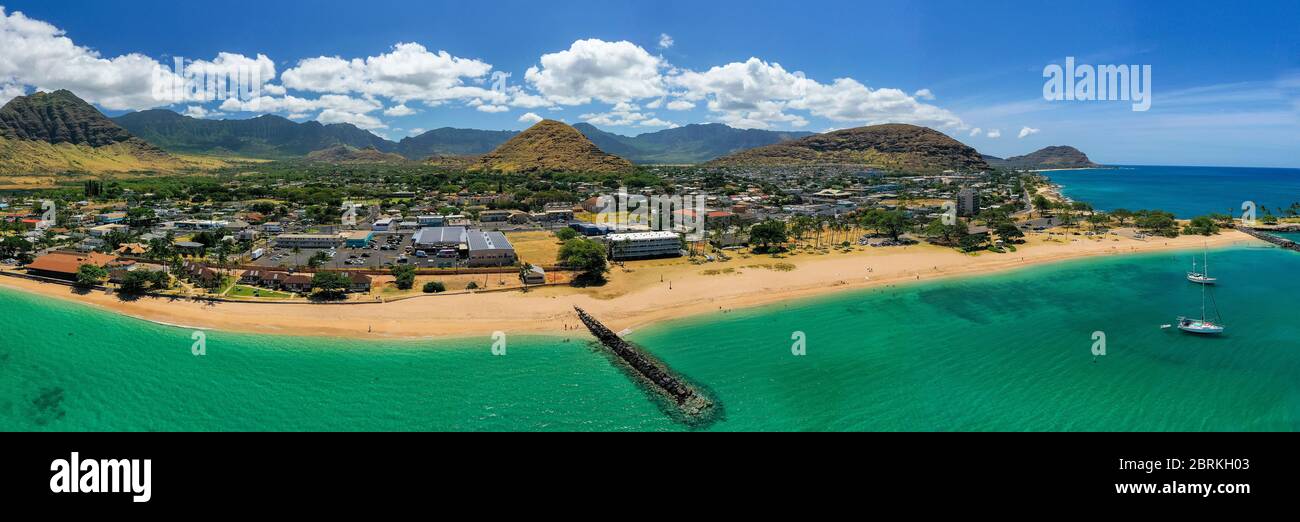 Pokai Bay, Waianae, Leeward, Oahu, Hawaii Stock Photo Alamy