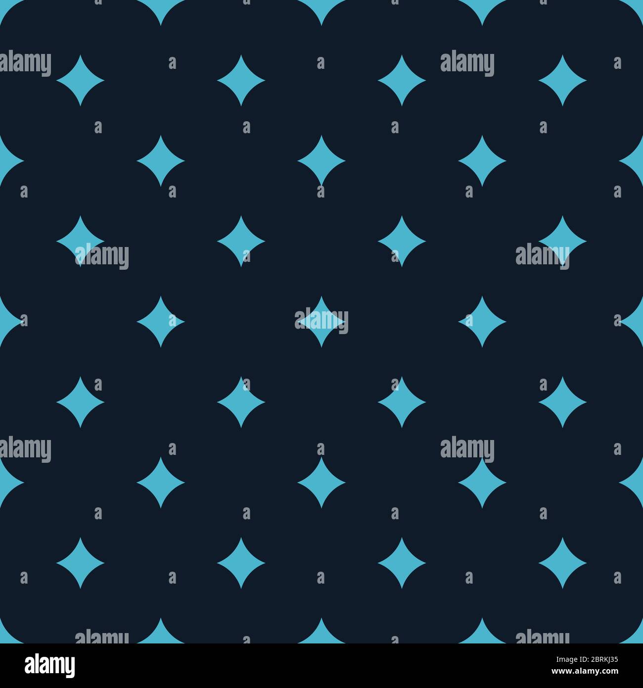 Abstract geometric rhombus star seamless pattern. Blue classic pattern ...