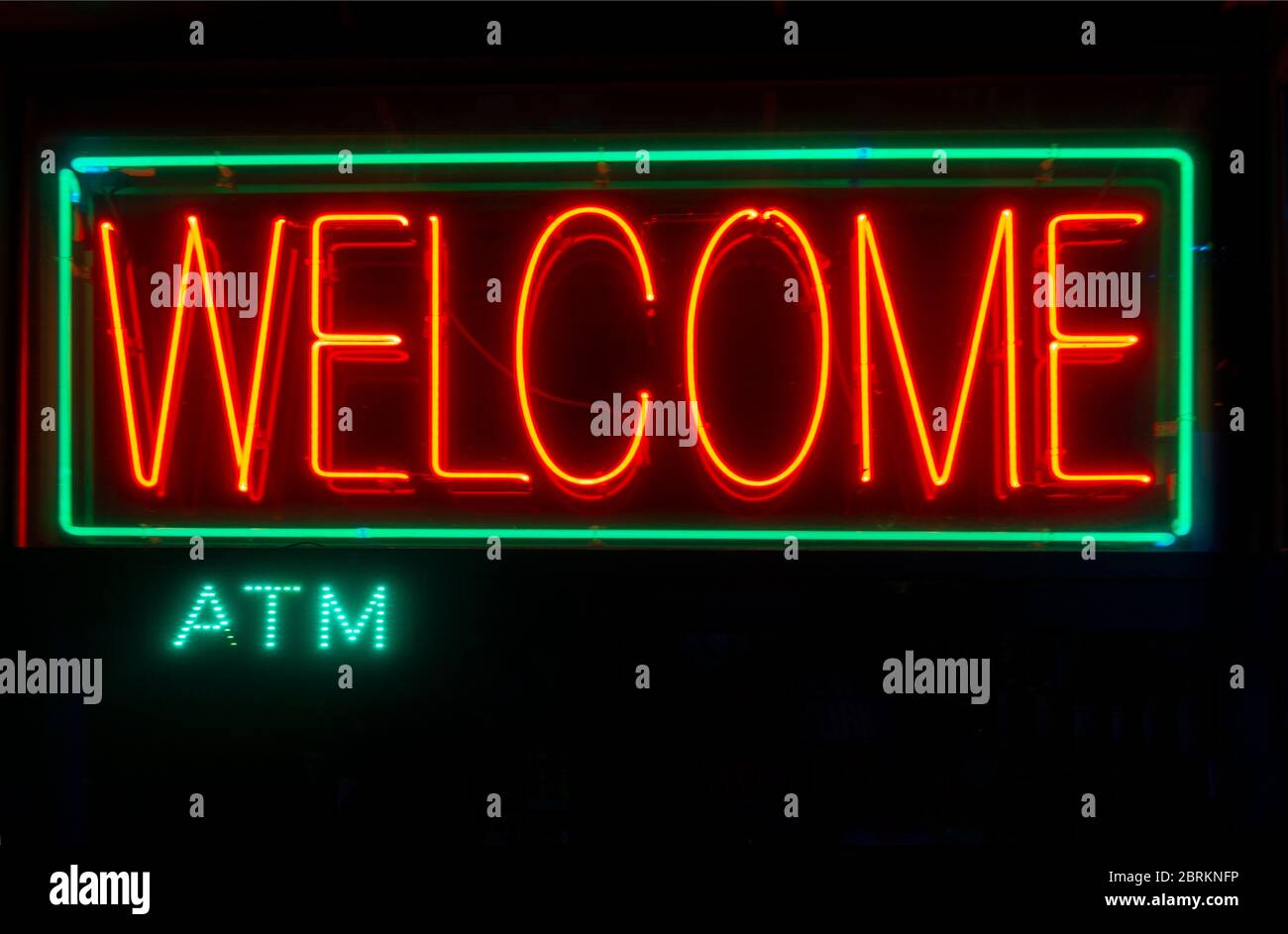 neon sign Brooklyn NYC Stock Photo Alamy