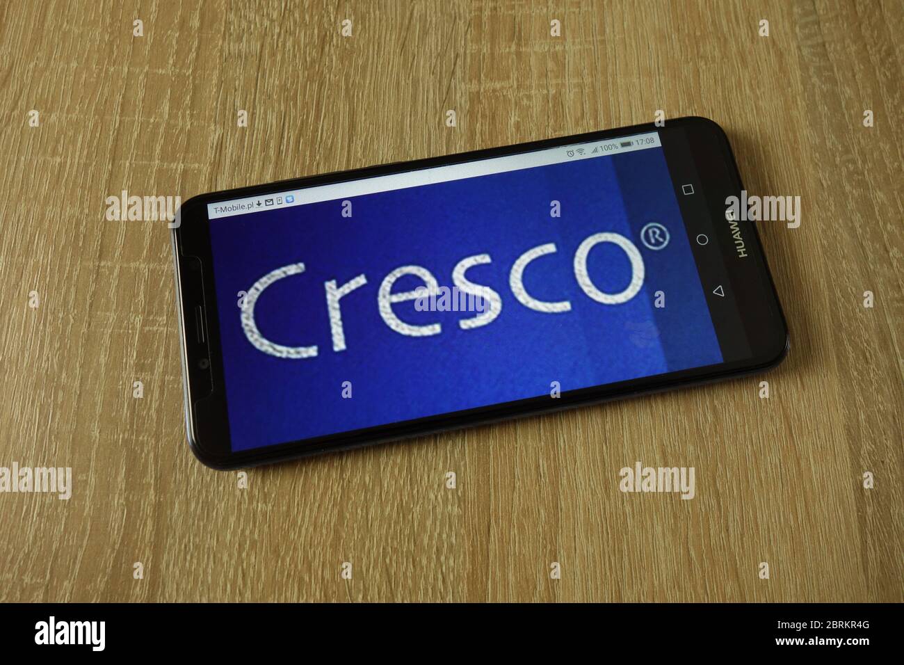 Cresco finance company logo displayed on smartphone Stock Photo