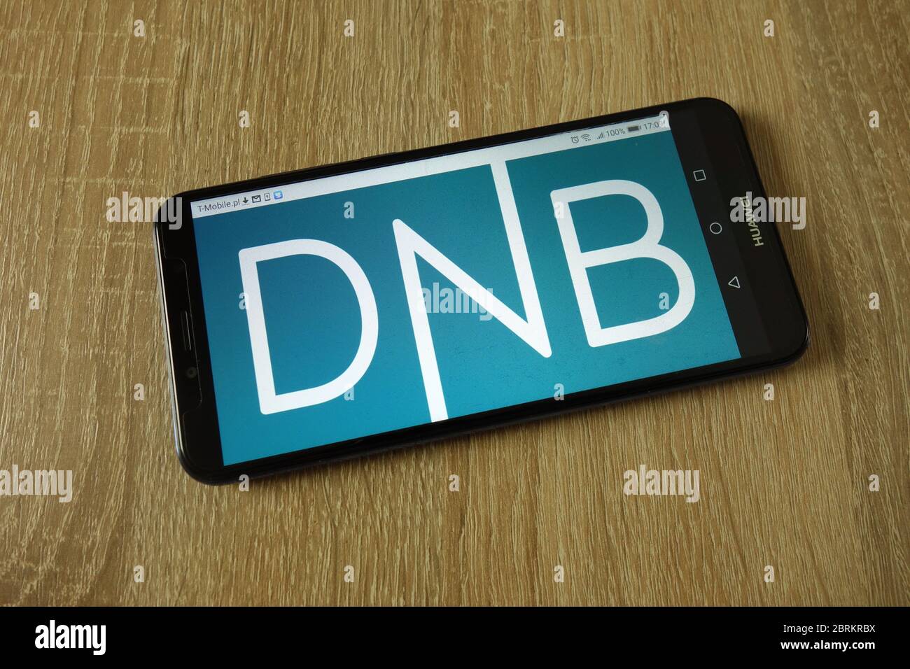 DNB ASA financial services group logo displayed on smartphone Stock Photo
