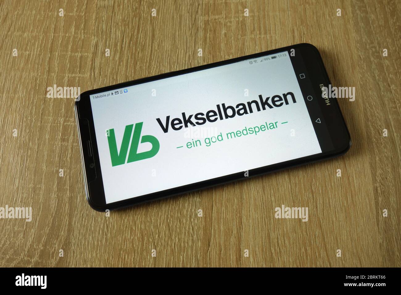 Vekselbanken logo displayed on smartphone Stock Photo