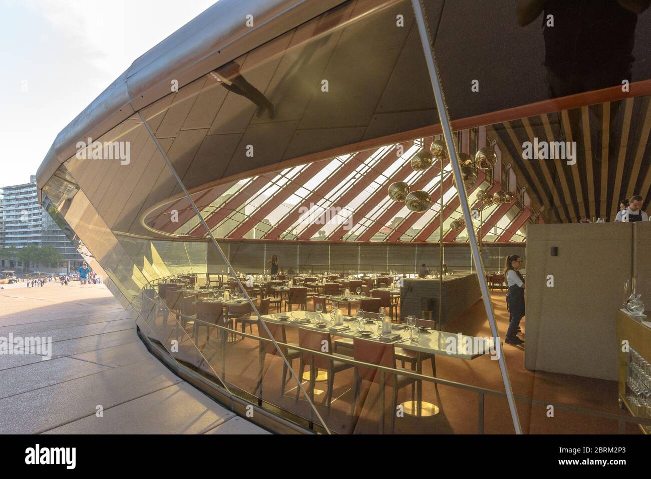 The Bennelong Restaurant inside the Sydney Opera House Stock Photo