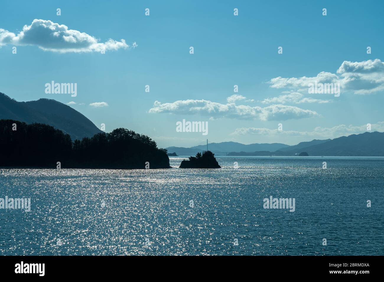 Islands of the Seto Inland Sea. Ikuchijima, Omishima, Takaneshima, Hakatajima. Geiyo Islands, Japan Stock Photo