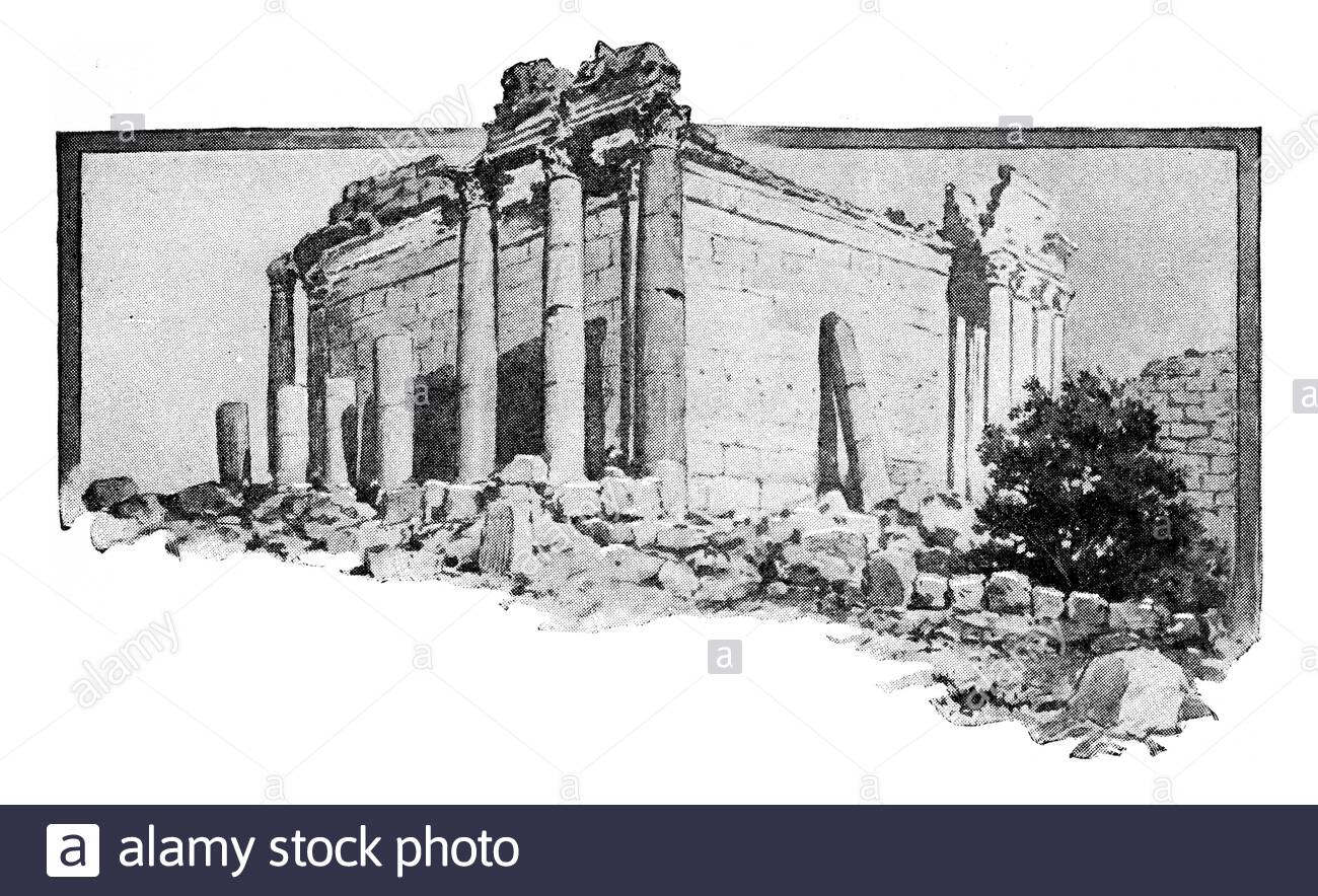 Lovers Of Art Travel Thousands Of Miles To Visit The Ancient Ruins Of A Long Buried City Vintage Engraved Illustration Stock Photo Alamy