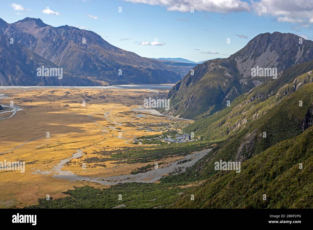 Aoraki/Mt Cook Village Stock Photo