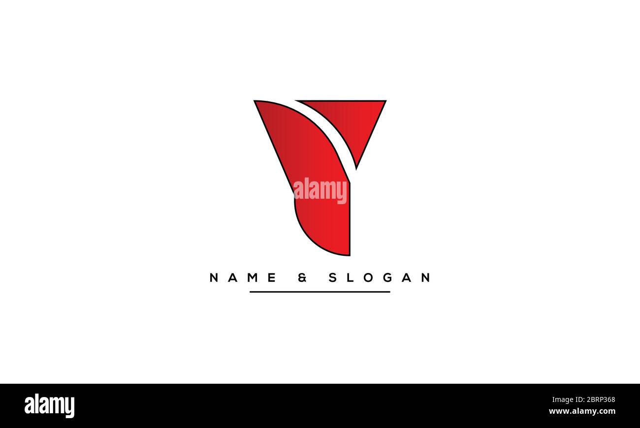 Abstract Letter Y, YY Logo Monogram Stock Vector